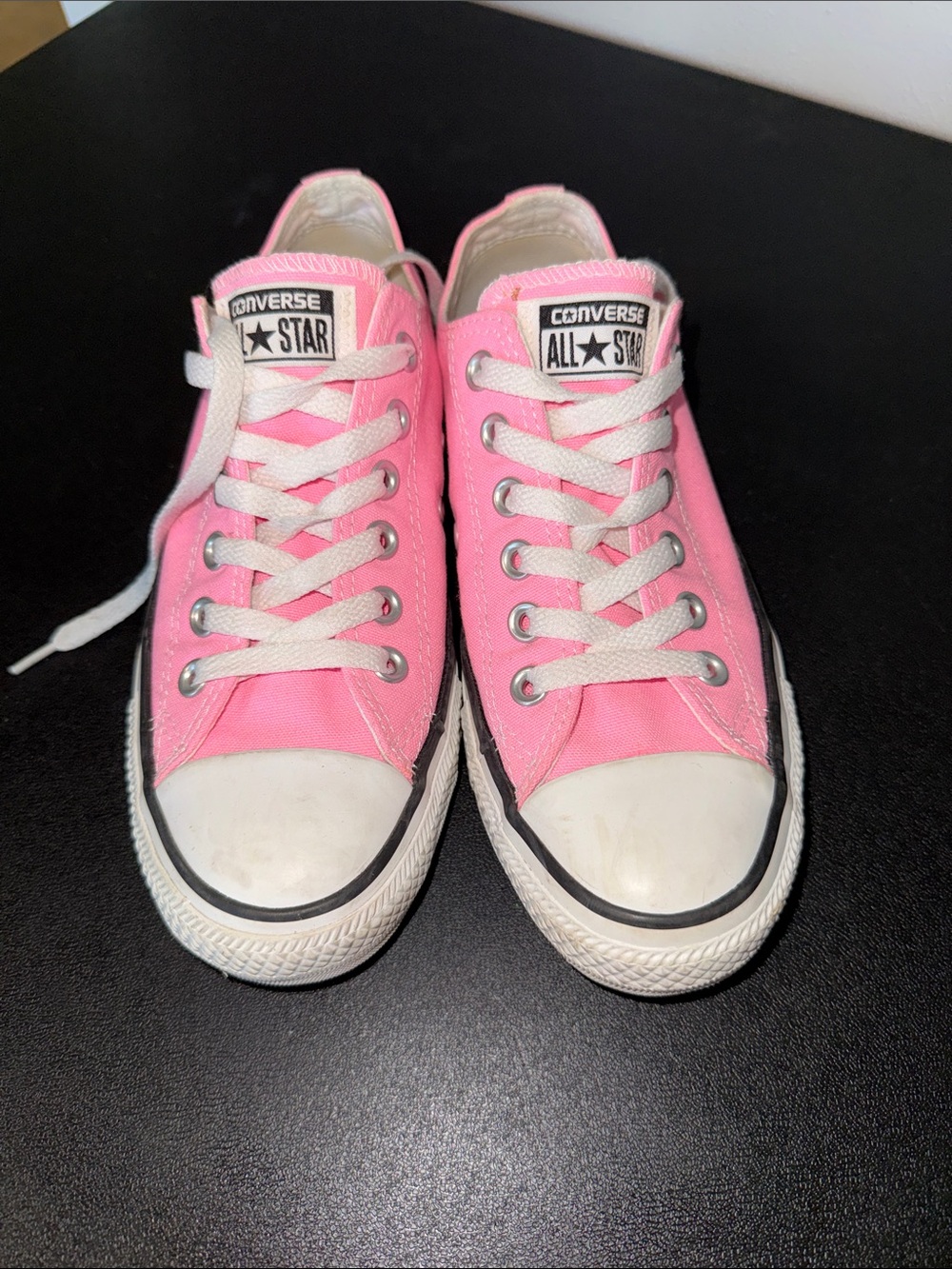 Converse Pink Low-Top Canvas Sneakers